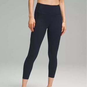 LULULEMON🍋 Fast and Free High-Rise Crop II 23” Non-reflective True Navy